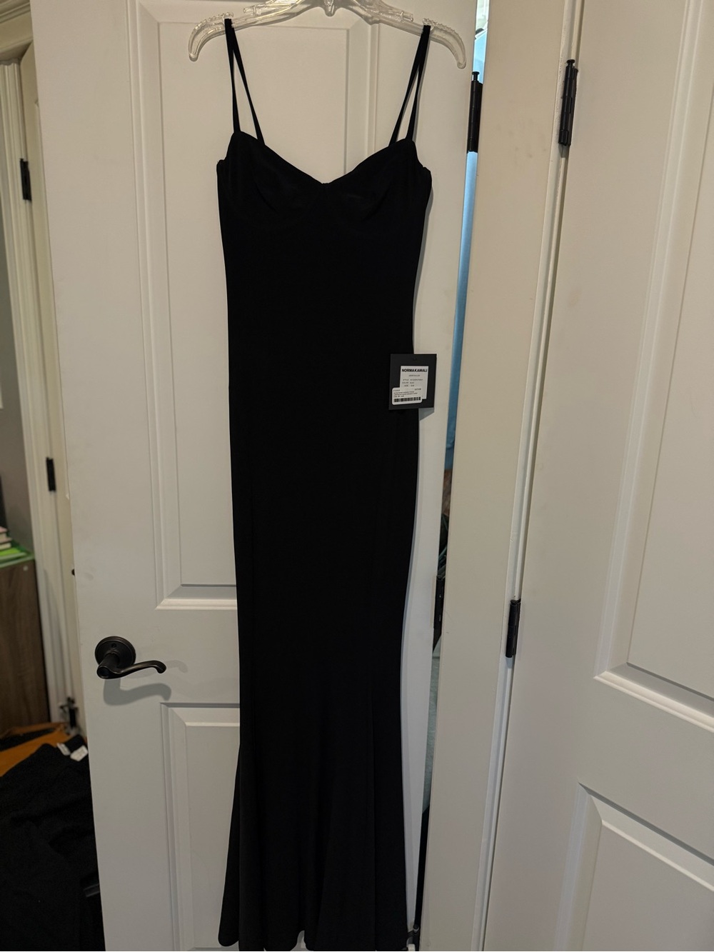NWT Norma Kamali Underwire Fishtail Gown